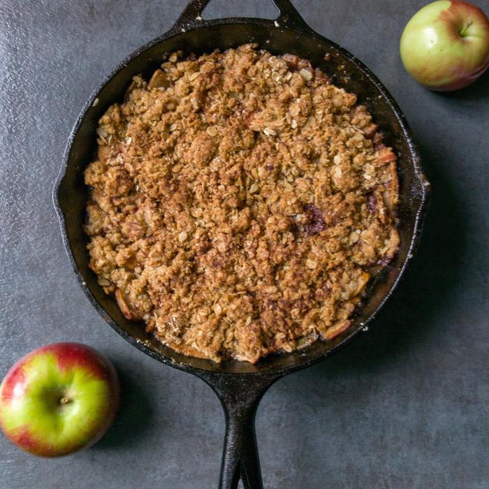Cast Iron Apple Crisp