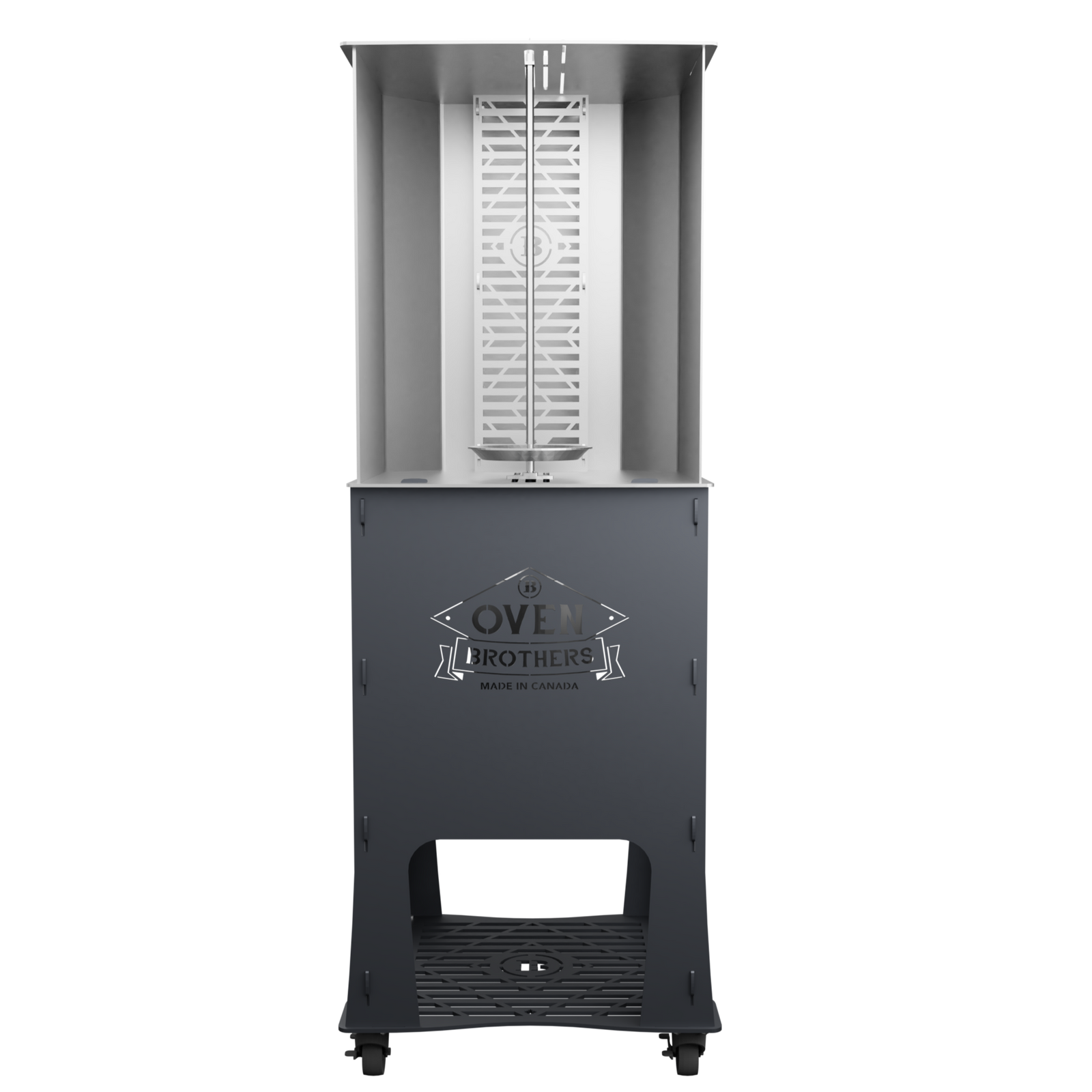 Charcoal vertical rotisserie hot sale